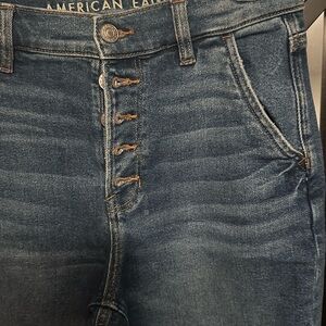 American Eagle Outfitters Woman’s Dark Blue Mom Jeans